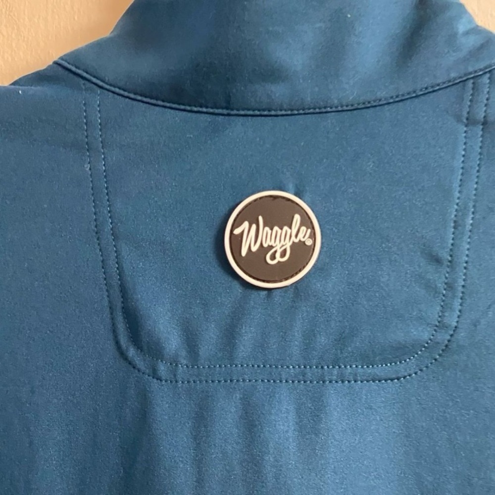 Waggle Men's Navy Quarter-Zip Pullover golf Large NWT - Picture 5 of 7